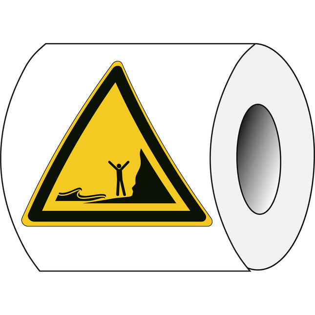 ISO Safety Sign  Warning Incoming tides