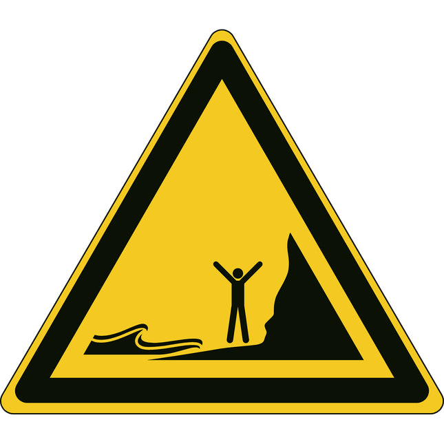 ISO Safety Sign  Warning Incoming tides