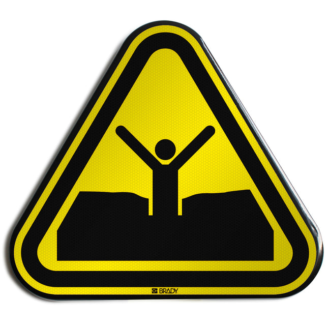 ISO Safety Sign  Warning Quicksand or mud deep mud or silt