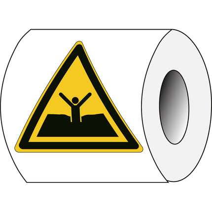 ISO Safety Sign  Warning Quicksand or mud deep mud or silt