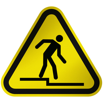 ISO Safety Sign  Warning Step down