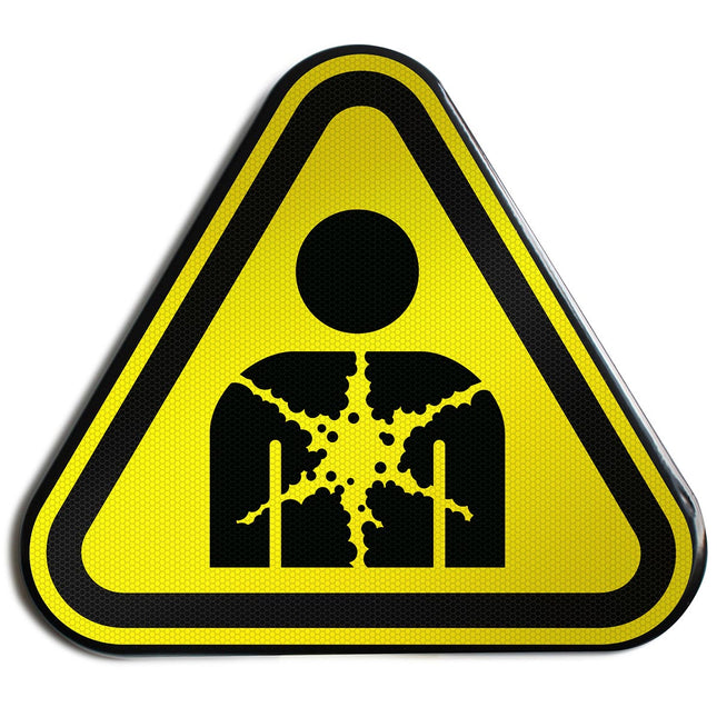 ISO Safety Sign  Warning Substance or mixture presenting a health hazard