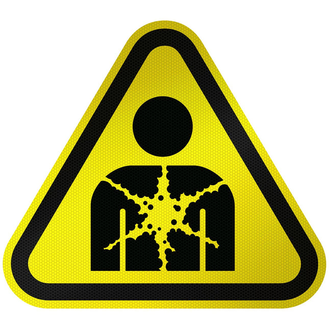 ISO Safety Sign  Warning Substance or mixture presenting a health hazard