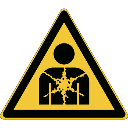 ISO Safety Sign  Warning substance or mixture presenting a health hazard
