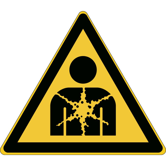 ISO Safety Sign  Warning Substance or mixture presenting a health hazard
