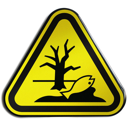 ISO Safety Sign  Warning Substance or mixture that can cause an environmental hazard