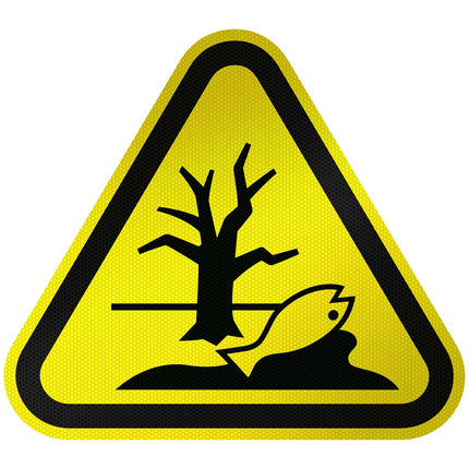 ISO Safety Sign  Warning Substance or mixture that can cause an environmental hazard
