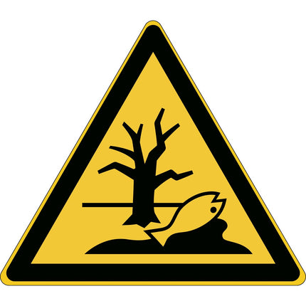 ISO Safety Sign  Warning Substance or mixture that can cause an environmental hazard
