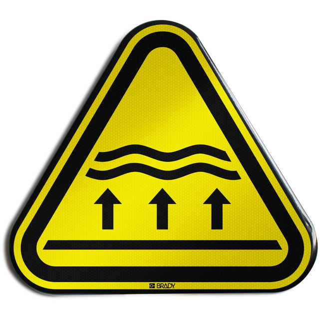 ISO Safety Sign  Warning Flood zone