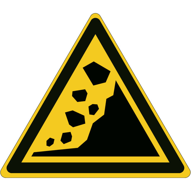 ISO Safety Sign Warning Landslide zone