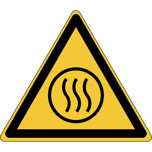 ISO Safety Sign  Warning Hot content