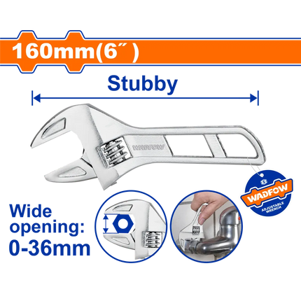 كندك قزم ستيل 6 انج فك 36ملم وادفو | WAW7106