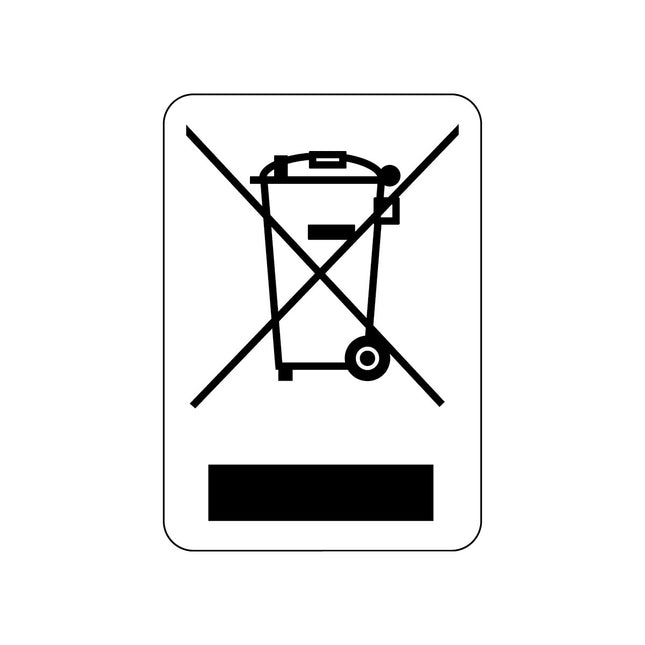 WEEE Compliance Wheelie Bin labels
