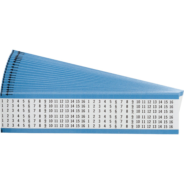Consecutive Numbers Repeated Wire Markers