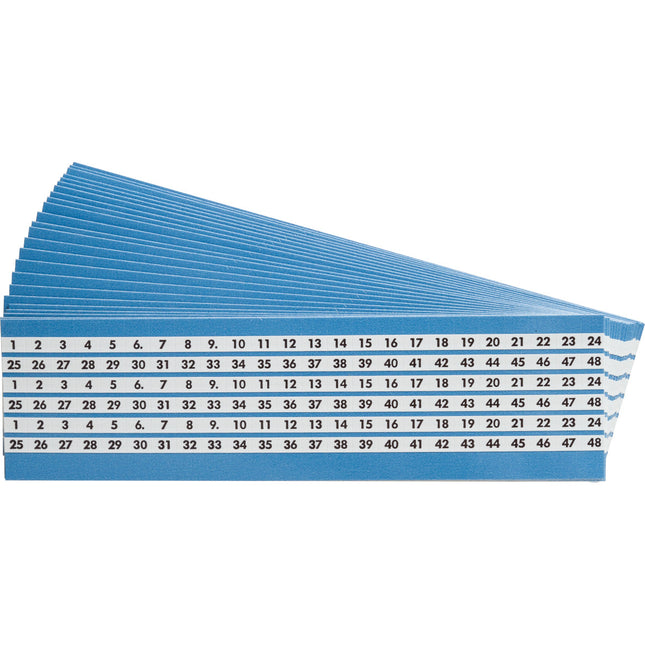 Consecutive Terminal Block Wire Marker Cards