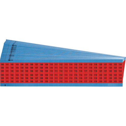 Consecutive Numbers on Color Backgrounds Wire Markers