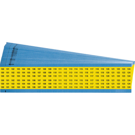 Consecutive Numbers on Color Backgrounds Wire Markers