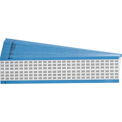 Numerical Legend Vinyl Cloth Wire Marking Cards