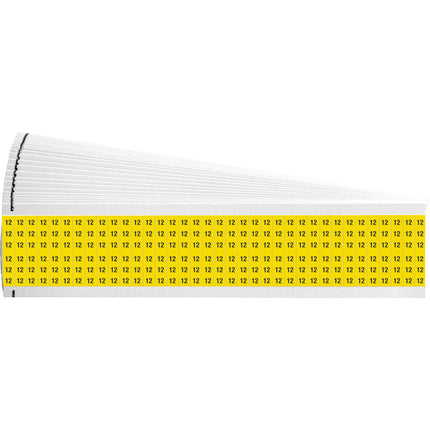 Numerical Legend Vinyl Cloth Wire Marking Coloured Cards