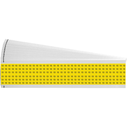 Numerical Legend Vinyl Cloth Wire Marking Coloured Cards