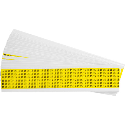 Numerical Legend Vinyl Cloth Wire Marking Coloured Cards
