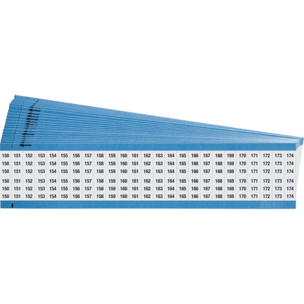 Consecutive Numbers Vinyl Cloth Wire Markers