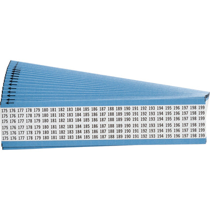 Consecutive Numbers Vinyl Cloth Wire Markers
