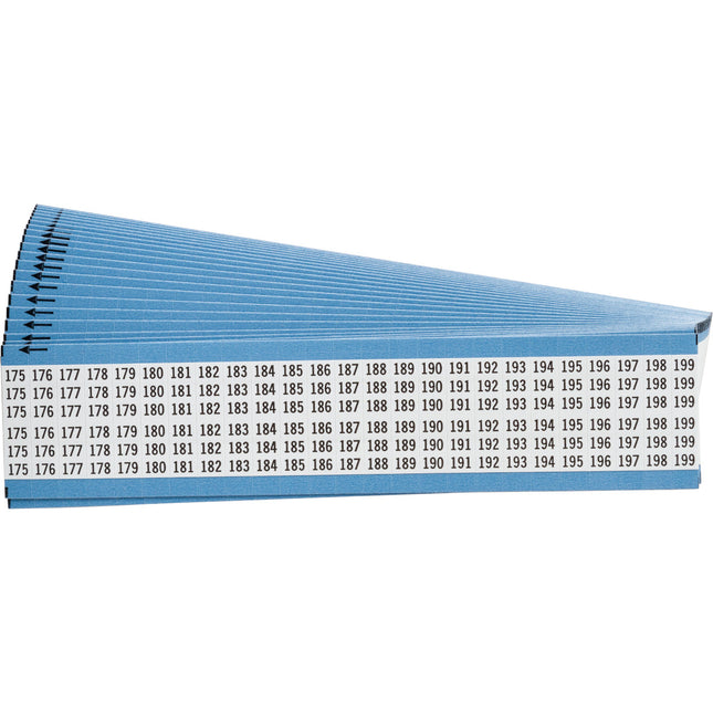 Consecutive Numbers Vinyl Cloth Wire Markers