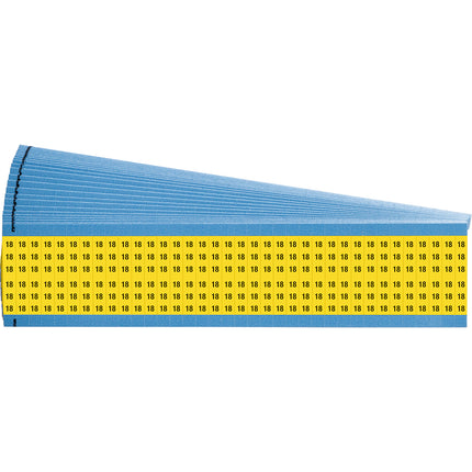 Numerical Legend Vinyl Cloth Wire Marking Coloured Cards