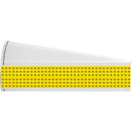 Numerical Legend Vinyl Cloth Wire Marking Coloured Cards