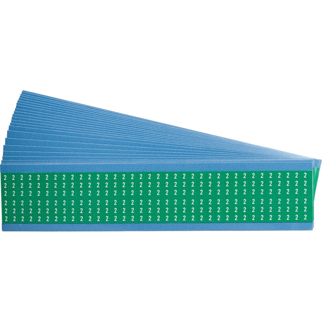 Numerical Legend Vinyl Cloth Wire Marking Coloured Cards