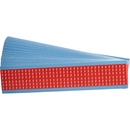 Numerical Legend Vinyl Cloth Wire Marking Coloured Cards
