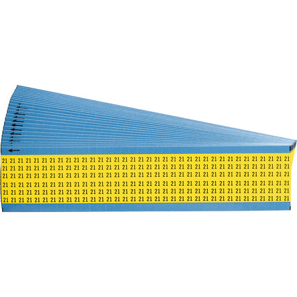 Numerical Legend Vinyl Cloth Wire Marking Coloured Cards