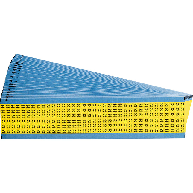Numerical Legend Vinyl Cloth Wire Marking Coloured Cards