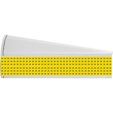 Numerical Legend Vinyl Cloth Wire Marking Coloured Cards