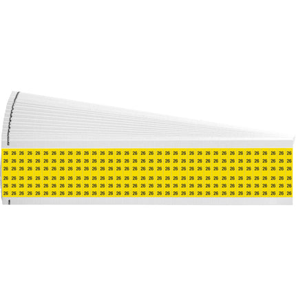 Numerical Legend Vinyl Cloth Wire Marking Coloured Cards