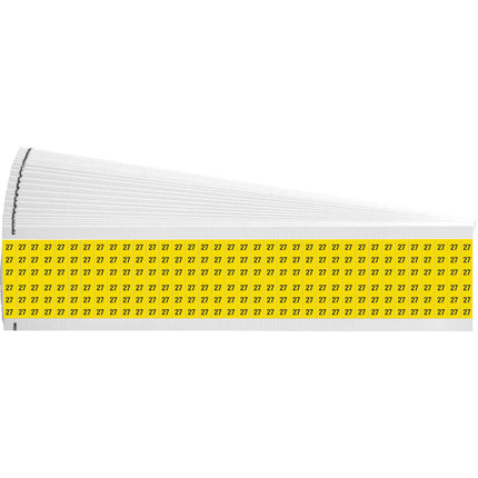 Numerical Legend Vinyl Cloth Wire Marking Coloured Cards