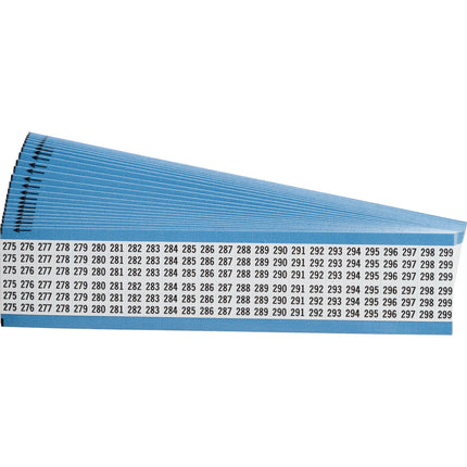 Consecutive Numbers Vinyl Cloth Wire Markers