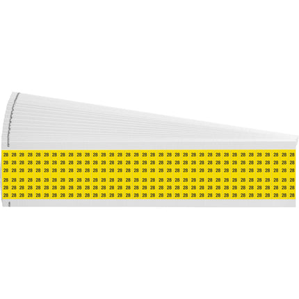 Numerical Legend Vinyl Cloth Wire Marking Coloured Cards