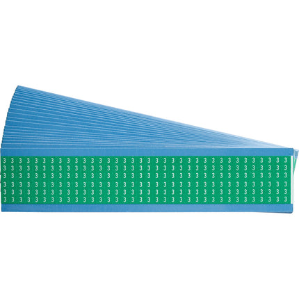 Numerical Legend Vinyl Cloth Wire Marking Coloured Cards