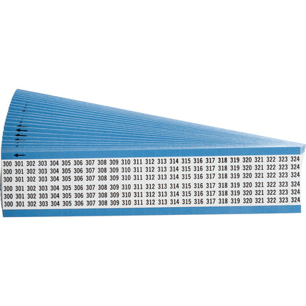Consecutive Numbers Vinyl Cloth Wire Markers