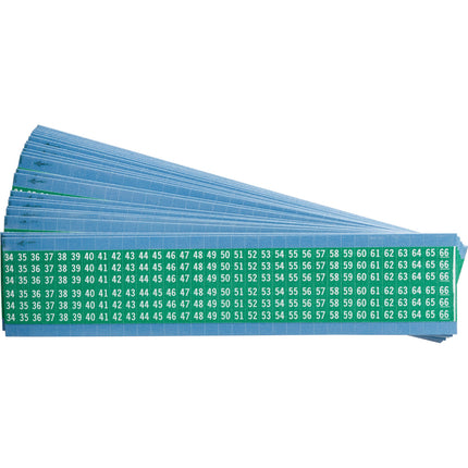 Consecutive Numbers on Color Backgrounds Wire Markers