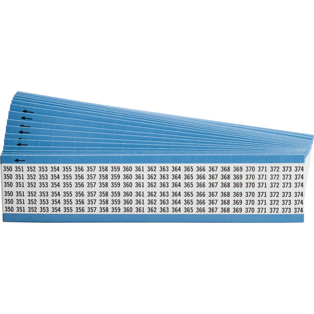 Consecutive Numbers Vinyl Cloth Wire Markers