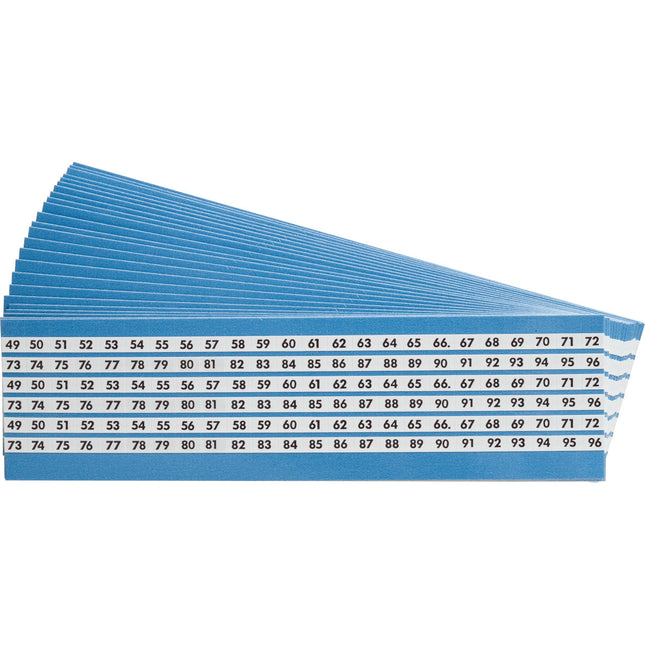 Consecutive Terminal Block Wire Marker Cards