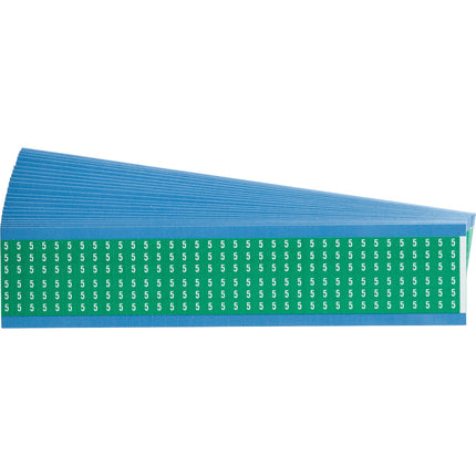 Numerical Legend Vinyl Cloth Wire Marking Coloured Cards