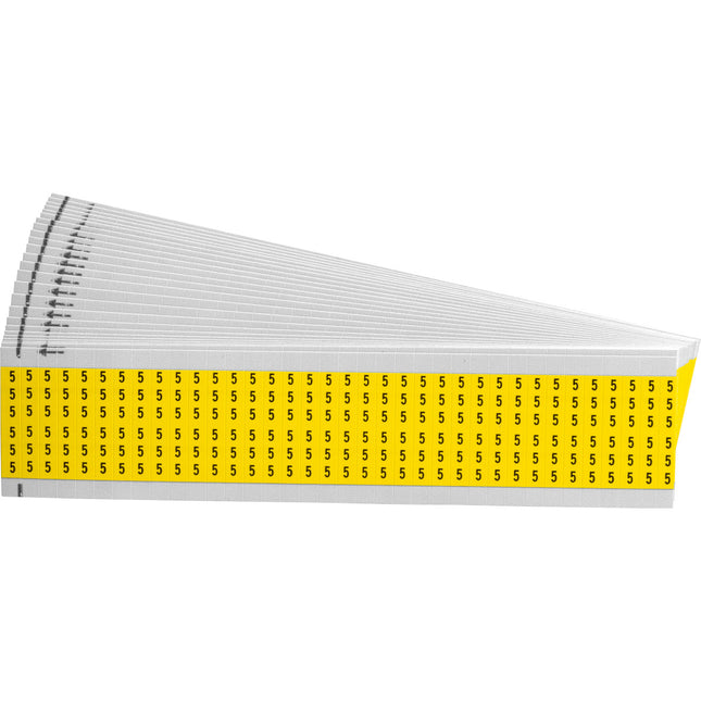 Numerical Legend Vinyl Cloth Wire Marking Coloured Cards