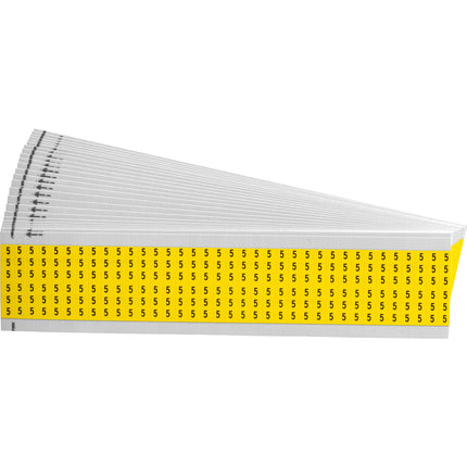 Numerical Legend Vinyl Cloth Wire Marking Coloured Cards