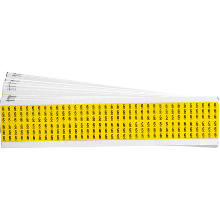 Numerical Legend Vinyl Cloth Wire Marking Coloured Cards