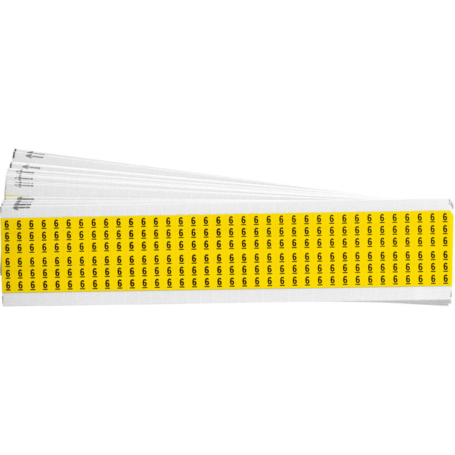 Numerical Legend Vinyl Cloth Wire Marking Coloured Cards