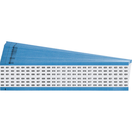 Consecutive Numbers Vinyl Cloth Wire Markers